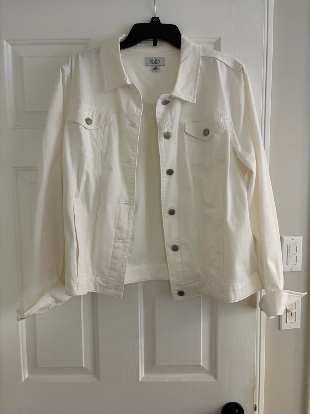 croft & barrow Off-White Denim Jacket